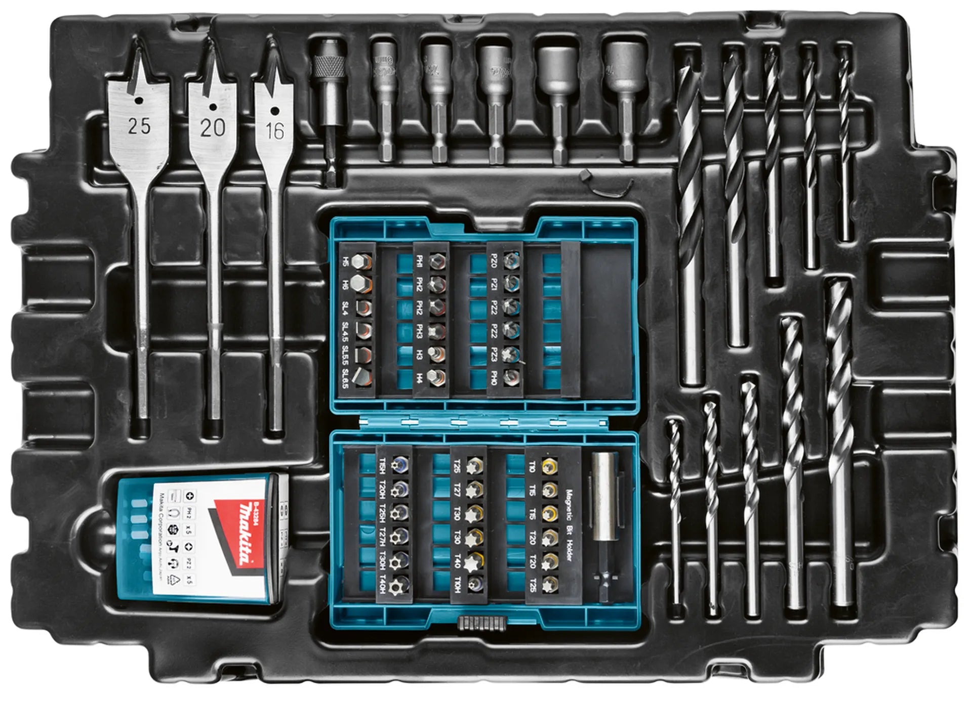 Makita Boor-/schroefbitset 66-delig B-43044 - Gereedschap