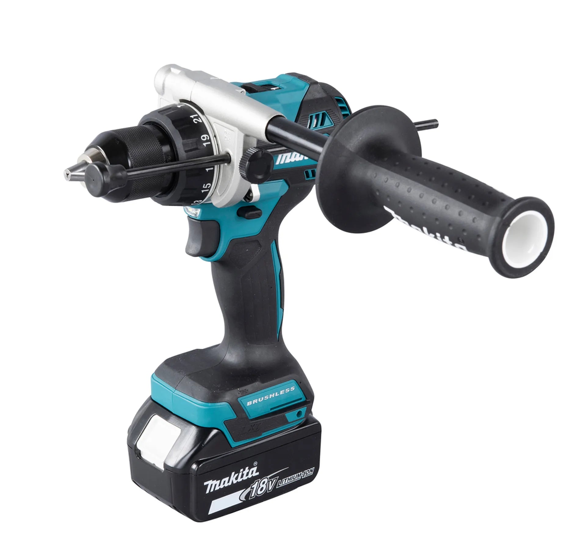 Makita 5-in 1 accu combiset, schroefboor, cirkelzaag, reciprozaag, haakse slijper, zaklamp 18 Volt 5 - Gereedschap