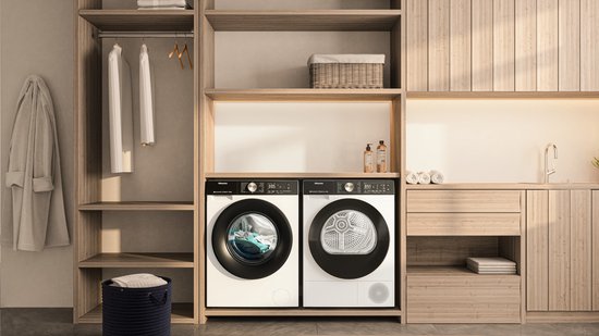 Hisense 3S Serie DH3S902BB3 - Zwarte Wasdroger met Energielabel C - Warmtepompdroger - 9kg - ConnectLife - Trommelverlichting - AutoDry - Quick Dry - Allergy Care - Wit