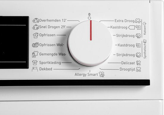 Sharp KDNCB8S7PW91BX - condensdroger - 15 programma's - trommelverlichting - wit