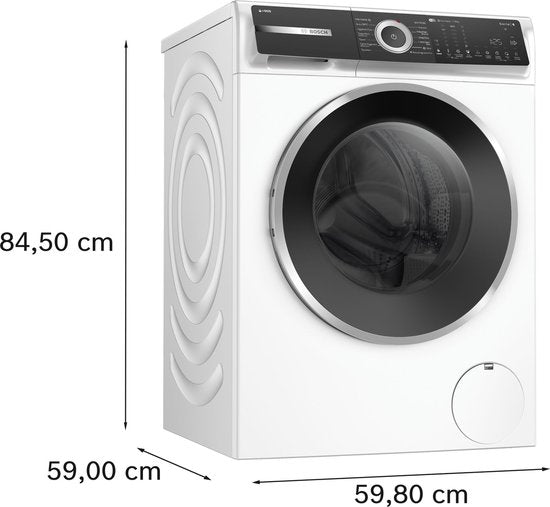Bosch WGH256A5NL - Serie 6 - Wasmachine met stoom - 10 kg - 20% zuiniger dan energielabel A - Automatisch doseren - Home Connect