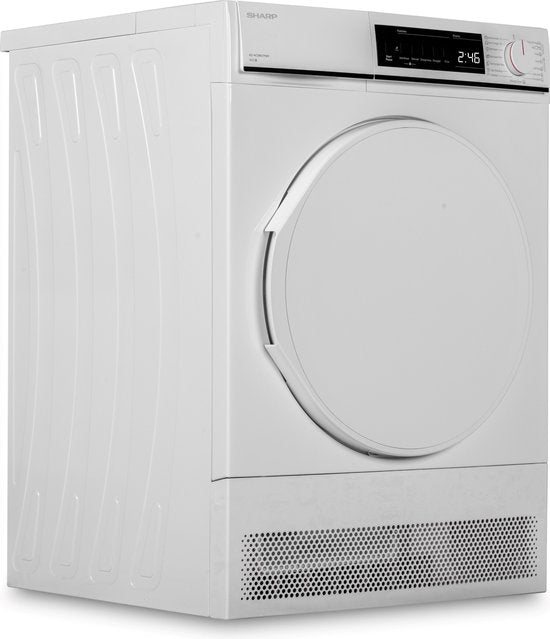 Sharp KDNCB8S7PW91BX - condensdroger - 15 programma's - trommelverlichting - wit