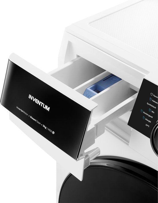 Inventum VWM9010W - Wasmachine - 9kg - 14 programma's - 1400 toeren - Energieklasse A - Steam Clean - Wit