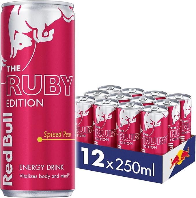 24X Red Bull - Ruby Edition Gekruide Peer 250ML